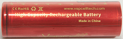 Test Of Vapcell Inr Mah P Red